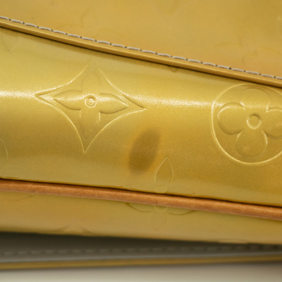 Louis Vuitton Yellow Monogram Vernis Thompson Street Shoulder Bag #2399