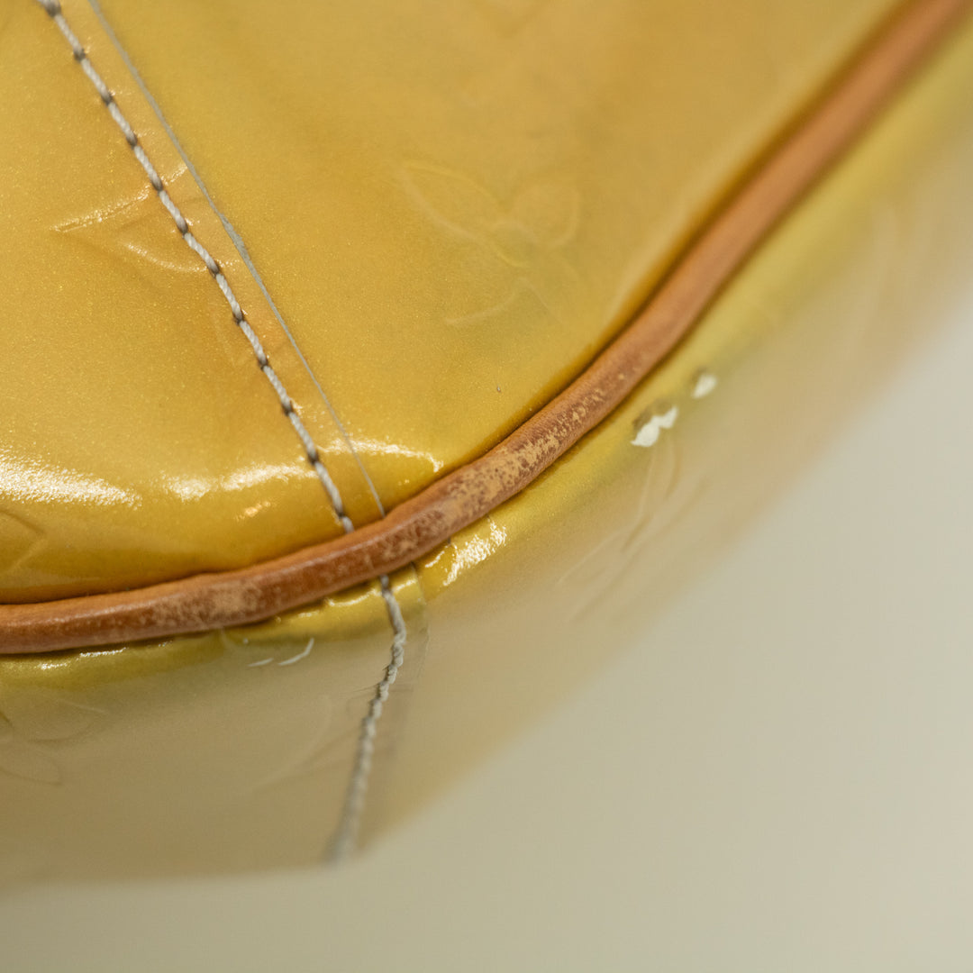 Louis Vuitton Yellow Monogram Vernis Thompson Street Shoulder Bag #2399