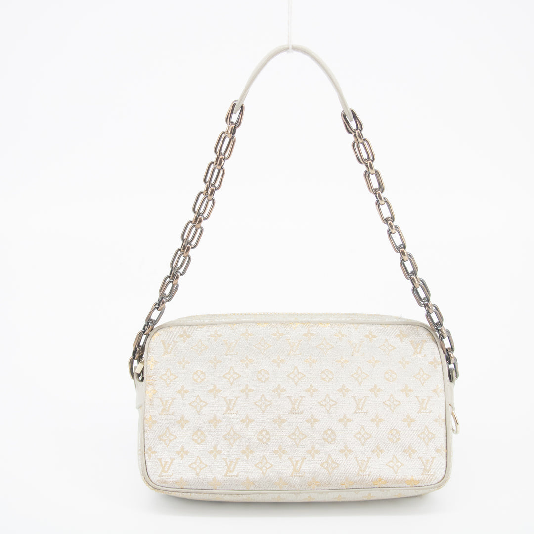 Louis Vuitton Silver Monogram Shine McKenna Shoulder Bag  #2408