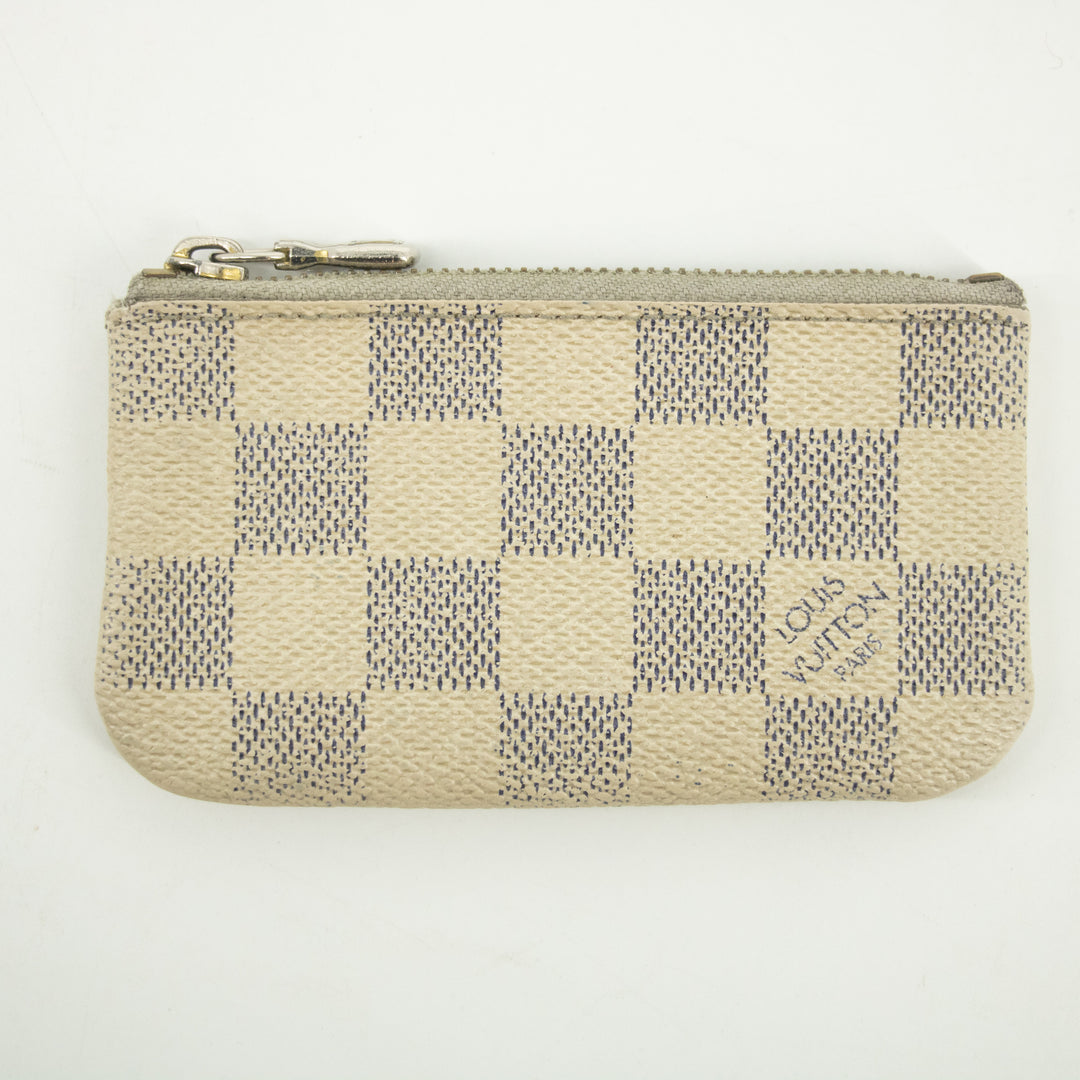 Louis Vuitton Damier Azur Key Cles -#2420