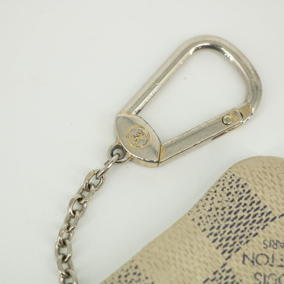 Louis Vuitton Damier Azur Key Cles -#2420