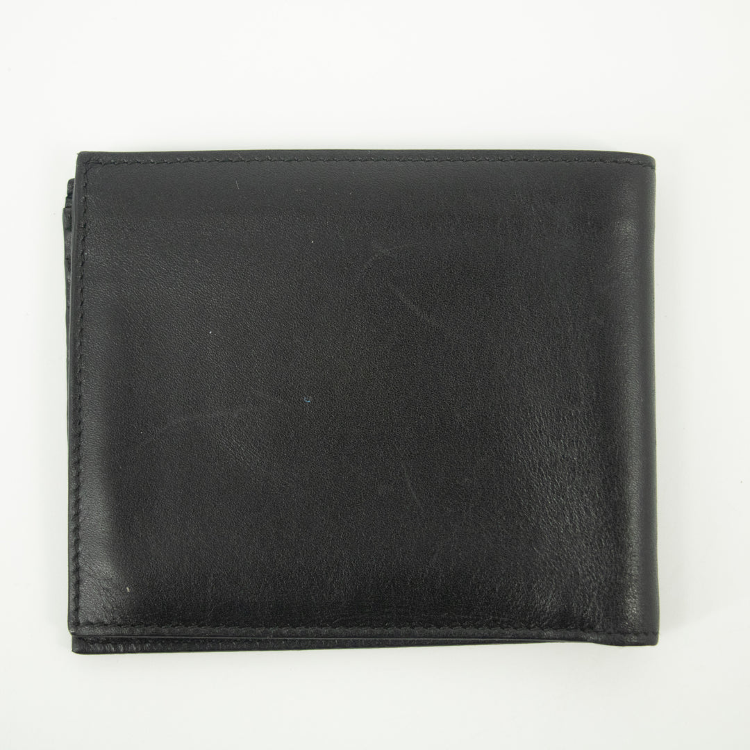 Prada Black Leather Bifold Wallet #2463