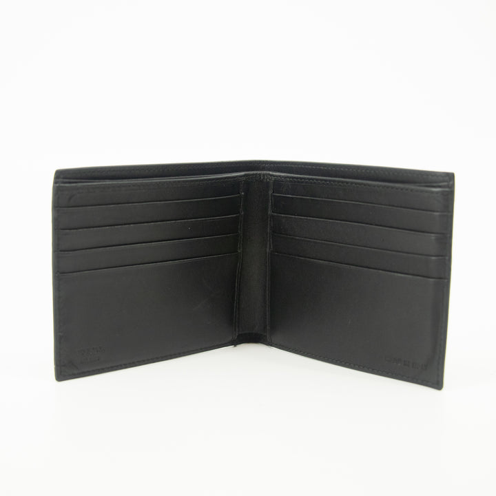 Prada Black Leather Bifold Wallet #2463