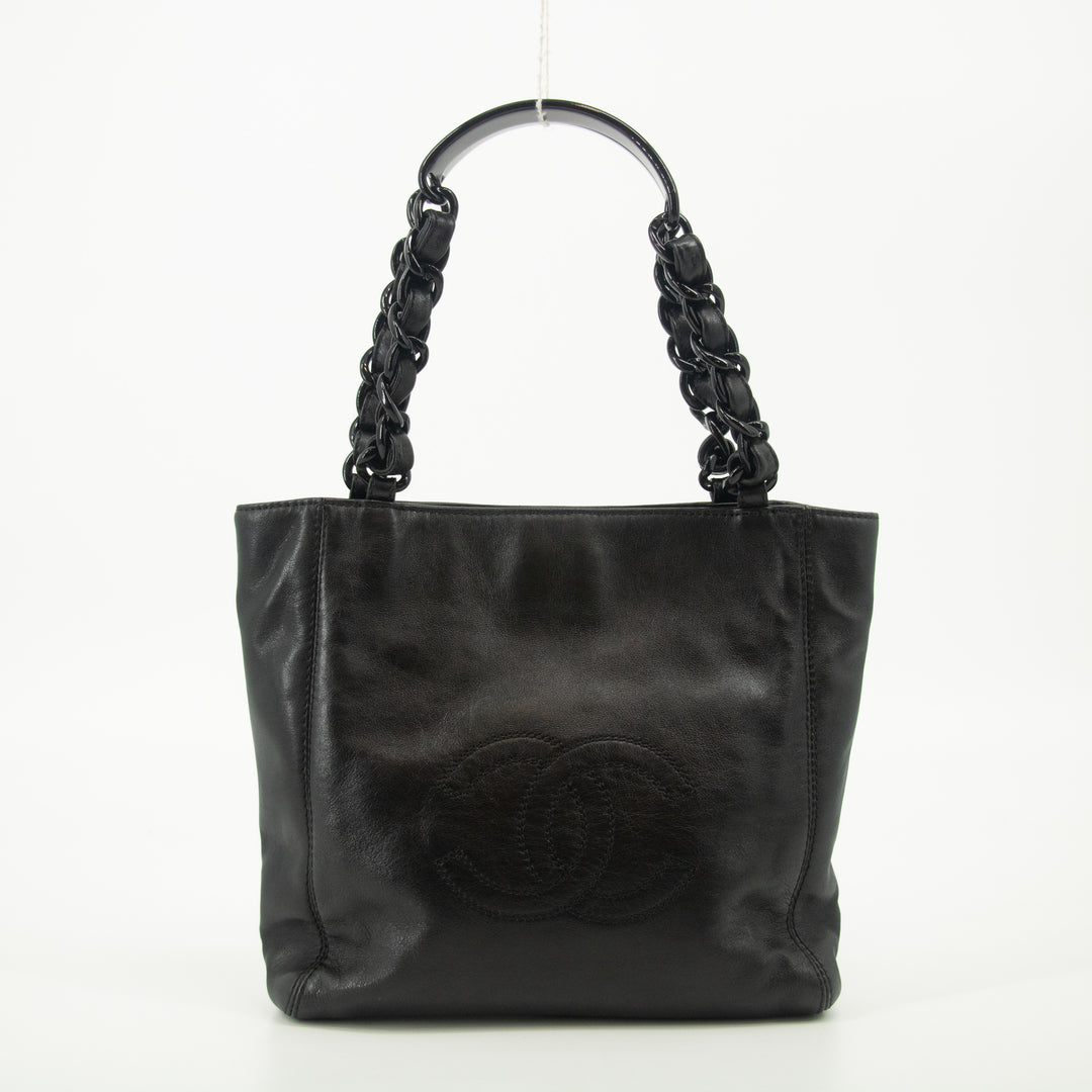 Chanel Vintage Deca Coco Mark Calfskin Tote Bag #2538