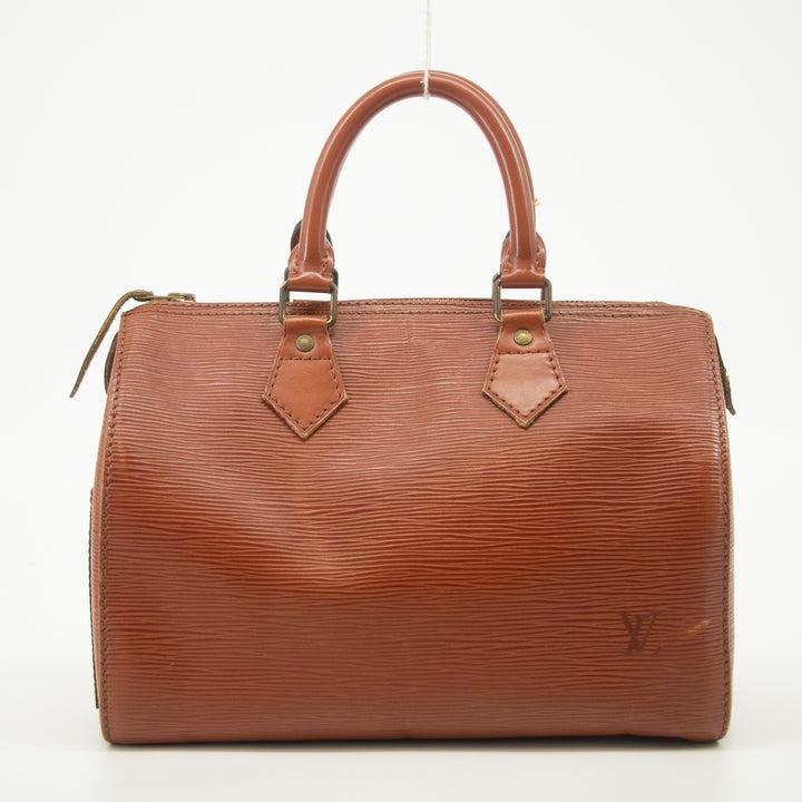 Louis Vuitton Brown Epi Speedy 25 Handbag -#2563