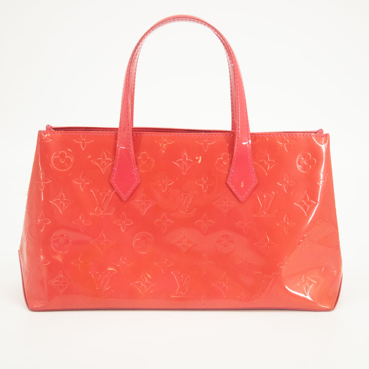 Louis Vuitton Vernis Wilshire Red Handbag #2566