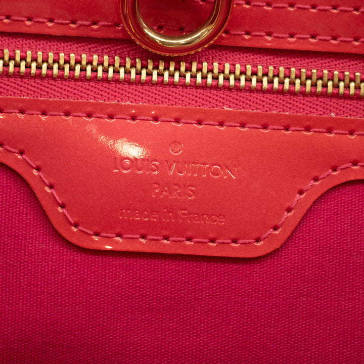 Louis Vuitton Vernis Wilshire Red Handbag #2566