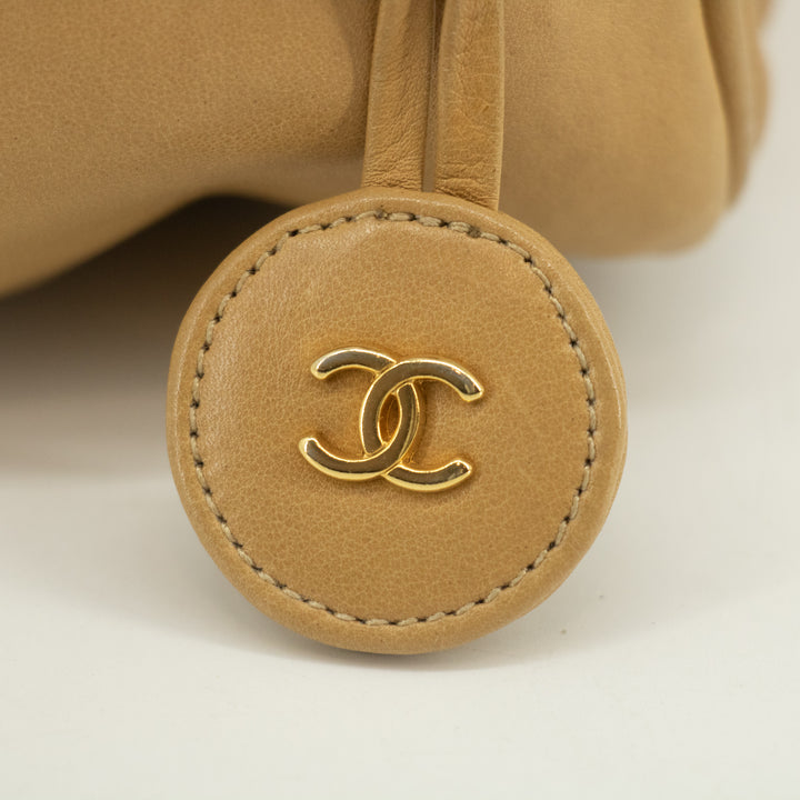 Chanel Lambskin Chevron Beige Camera Bag   #2567