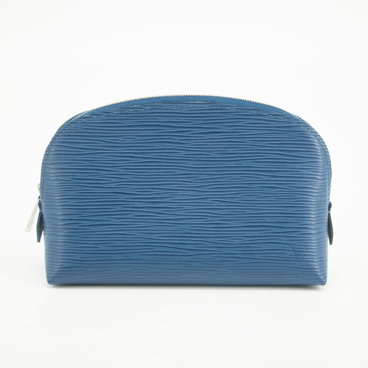 Louis Vuitton Blue Epi Leather Cosmetic Pouch  #2571