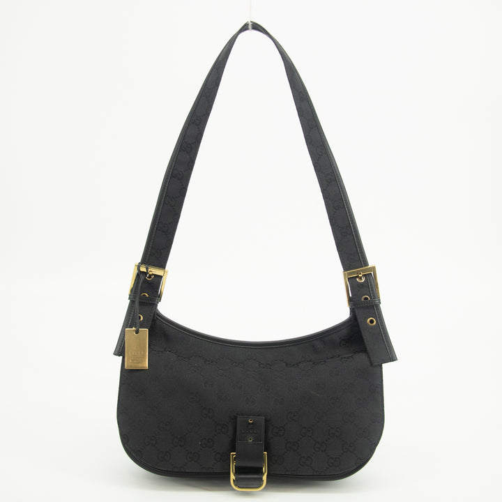 Gucci GG Canvas Black One Shoulder Bag #2573