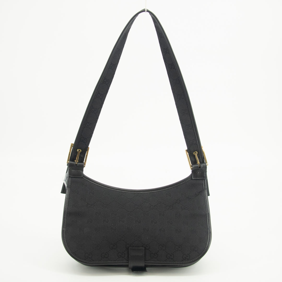 Gucci GG Canvas Black One Shoulder Bag #2573