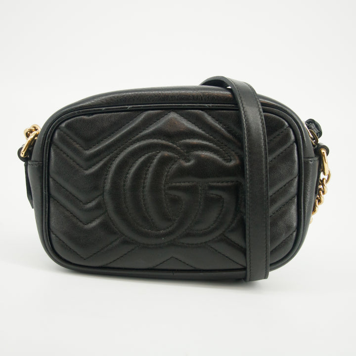 Gucci Black Marmont Chain Shoulder Bag  #2589