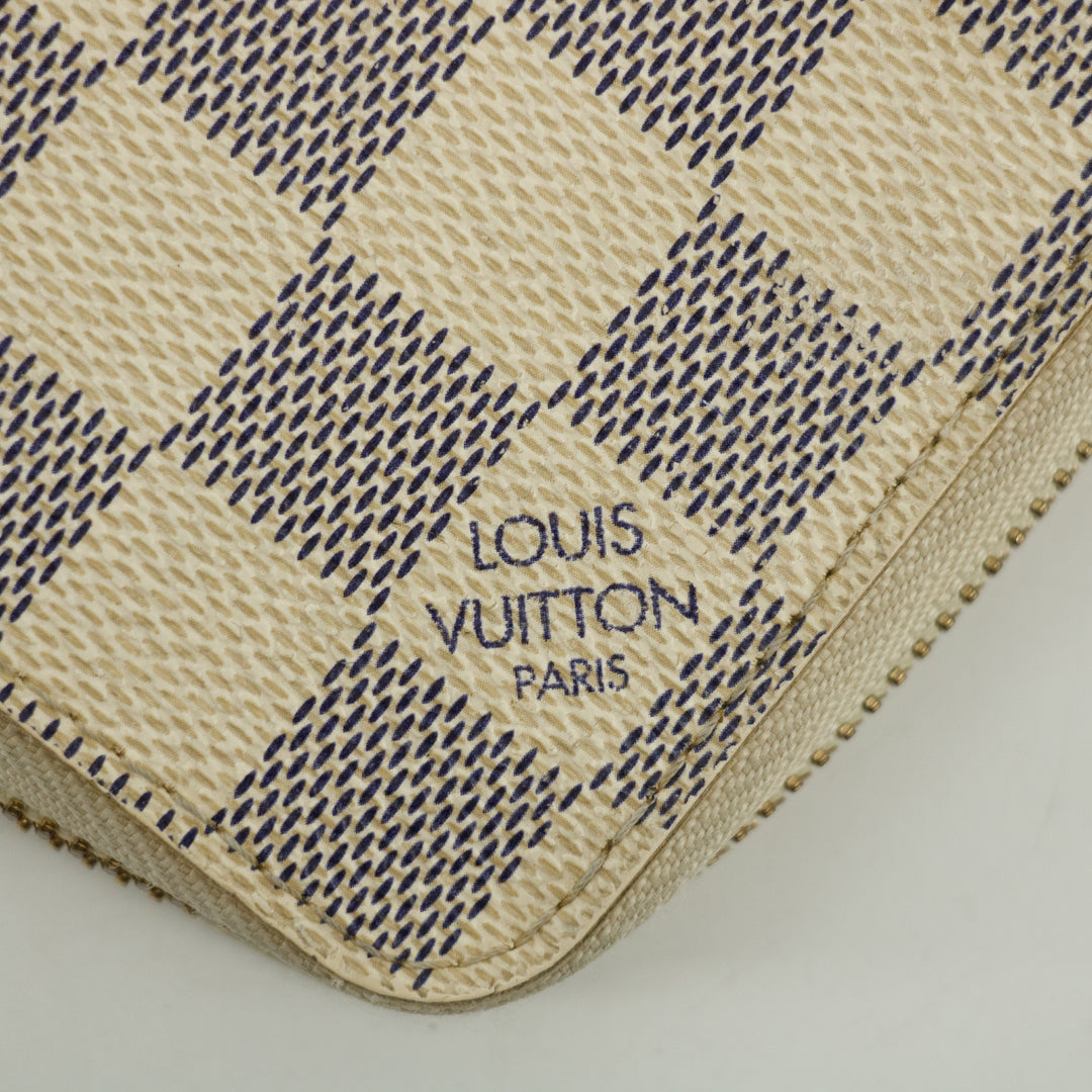 Louis Vuitton Damier Azur Zippy Wallet #2640