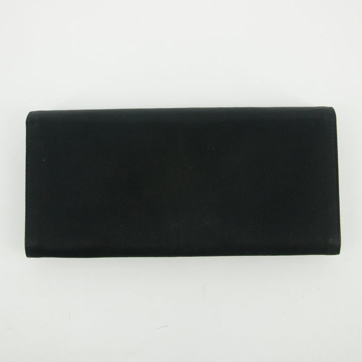 Prada Black Tessuto Nylon Long Wallet  #2641