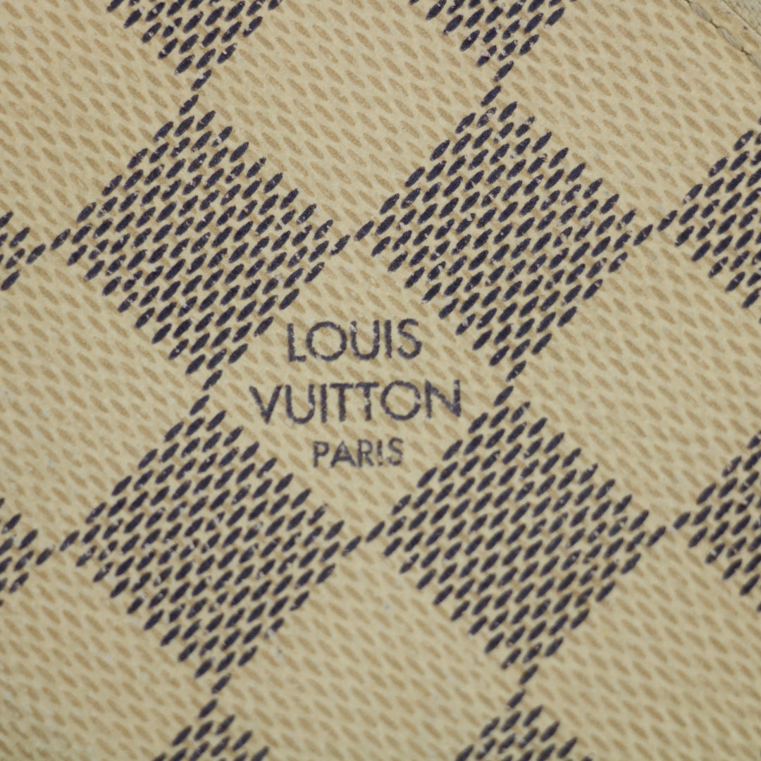 Louis Vuitton Damier Azur Portefeuille Clemence Round Zipper Long Wallet #2642