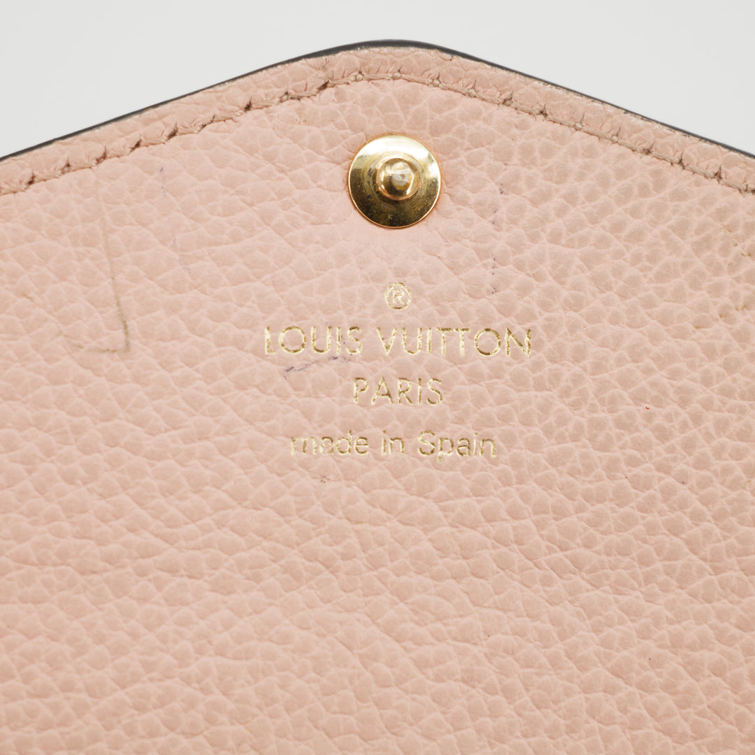 Louis Vuitton Pink Monogram Empreinte Portefeuille Sarah Wallet  #2650