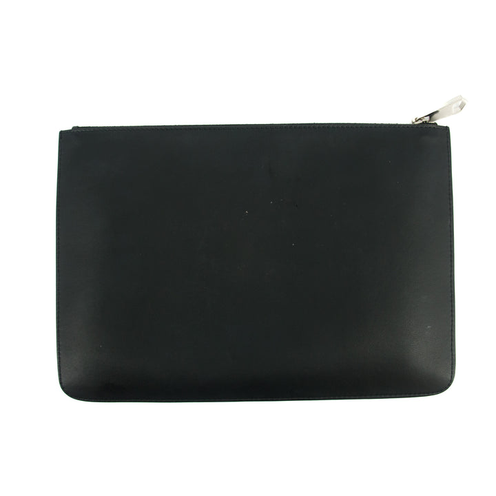 Givenchy Black Leather Star Clutch Bag #2661