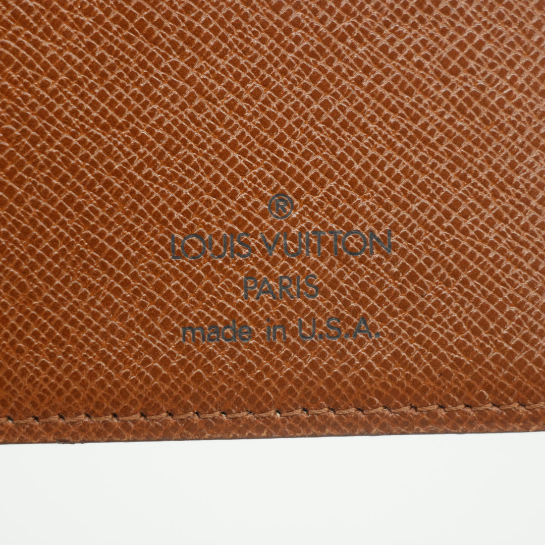 Louis Vuitton Monogram Canvas Kisslock Wallet Brown #2689