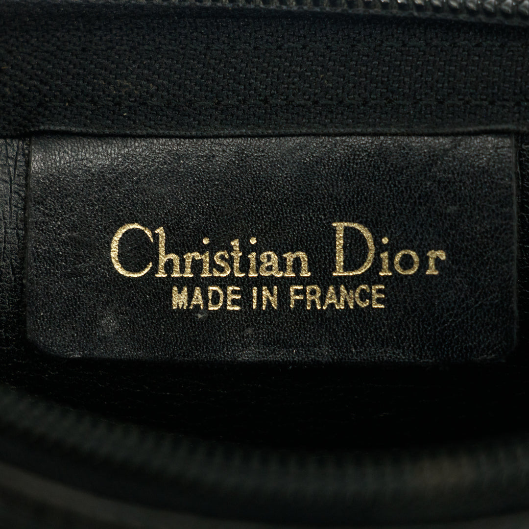 Christian Dior Black Trotter Canvas Shoulder Bag #2741