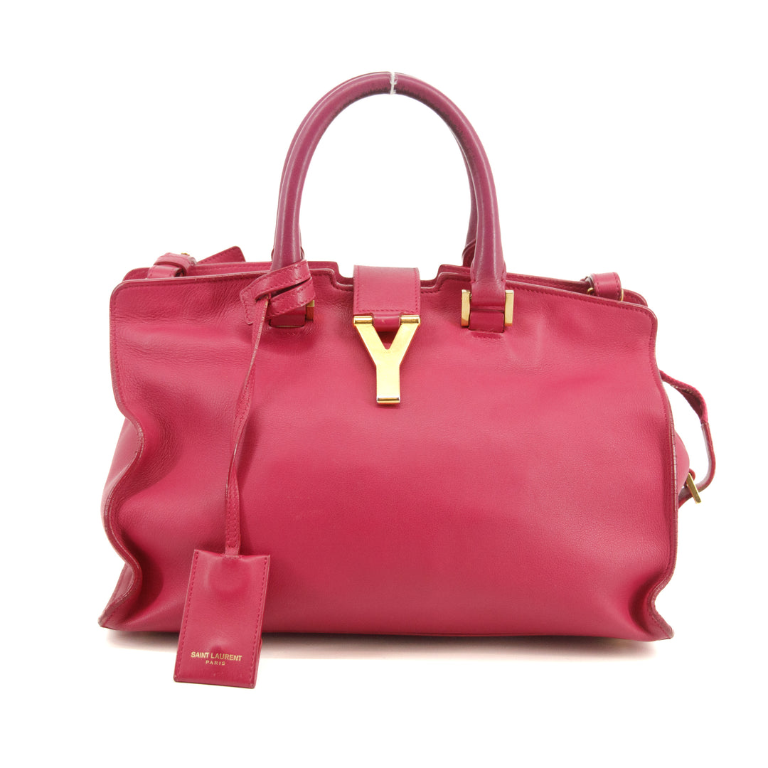 Saint Laurent YSL Iconic Y Cabas Chyc Pink Tote Bag #2743