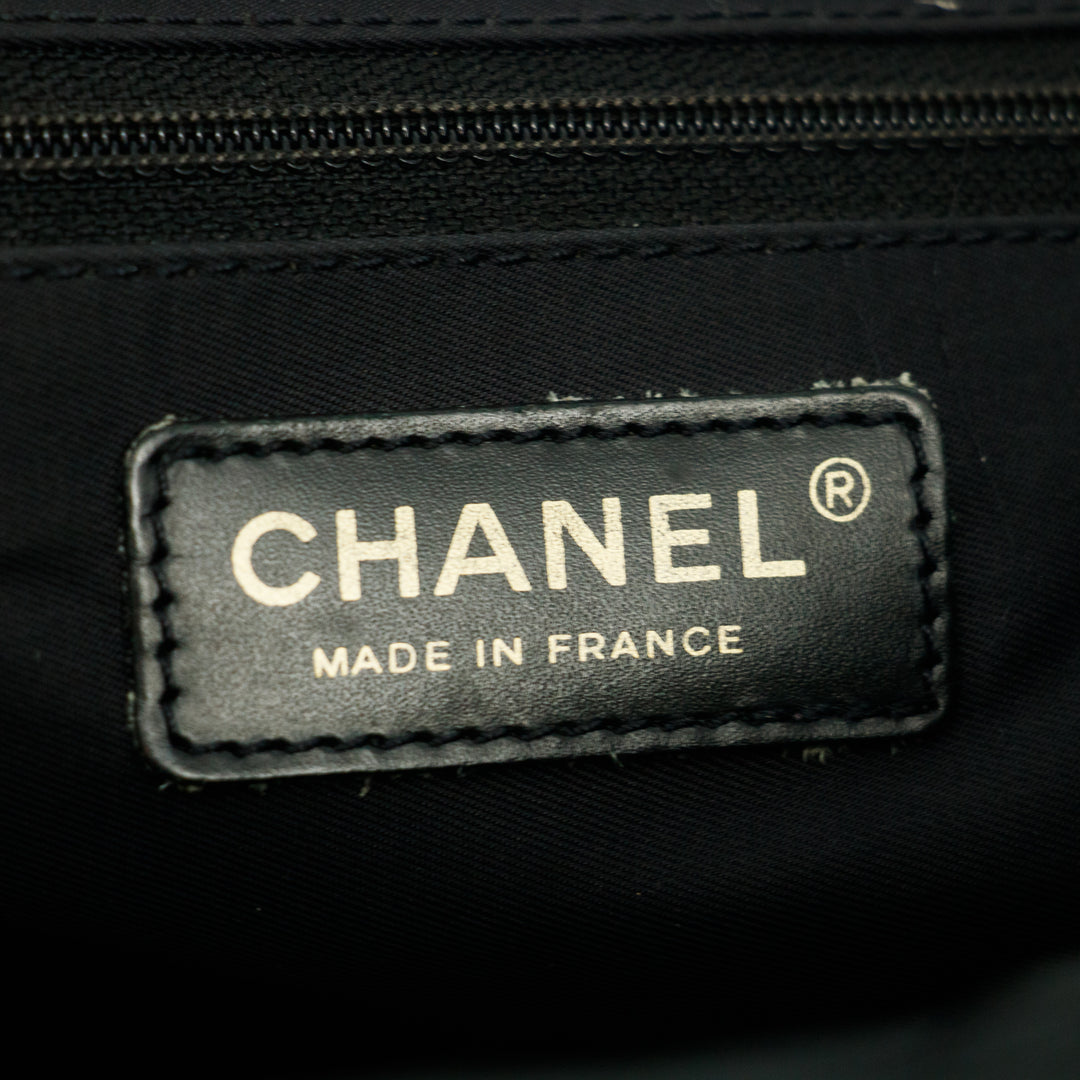 Chanel New Travel Line Black Nylon Tote Bag #2750