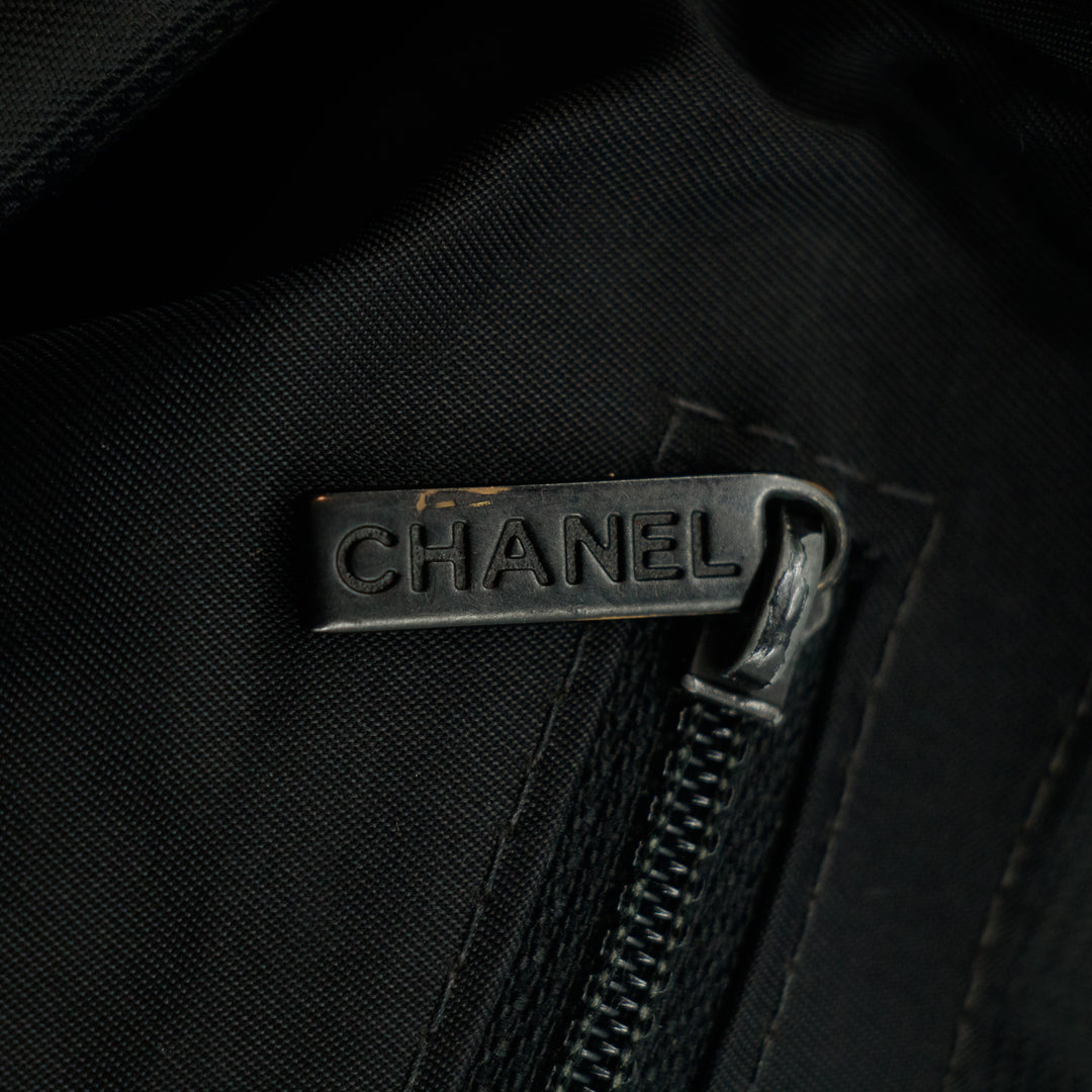 Chanel New Travel Line Black Nylon Tote Bag #2750