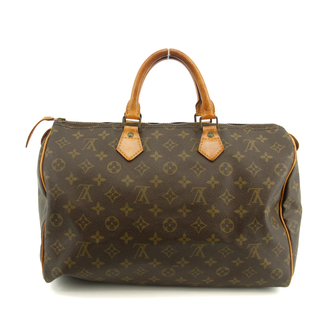 Louis Vuitton Monogram Canvas Speedy 35 Handbag #2782