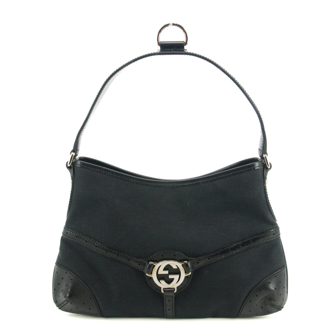 Gucci Interlocking G Black Shoulder Bag #2803