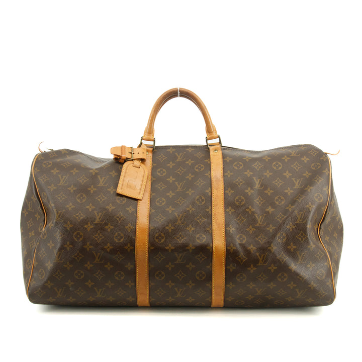 Louis Vuitton Monogram Canvas Keepall 60 Boston Bag Brown #2811