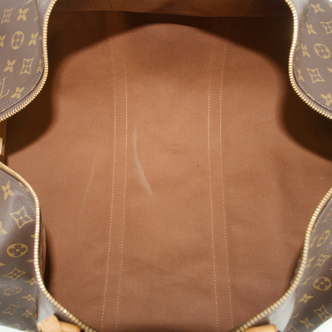 Louis Vuitton Monogram Canvas Keepall 60 Boston Bag Brown #2811