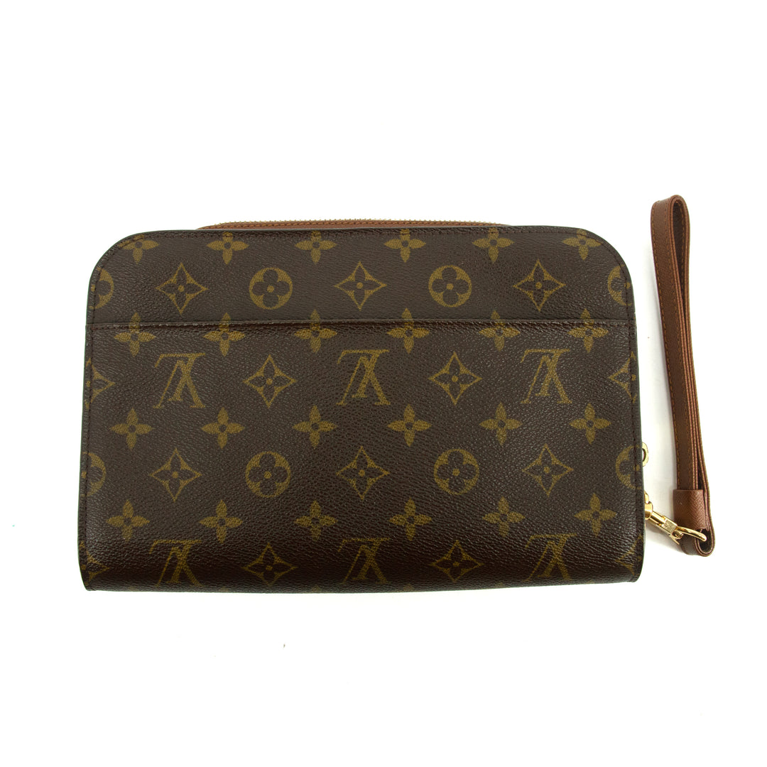 Louis Vuitton Monogram Canvas Orsay Clutch Brown #2829