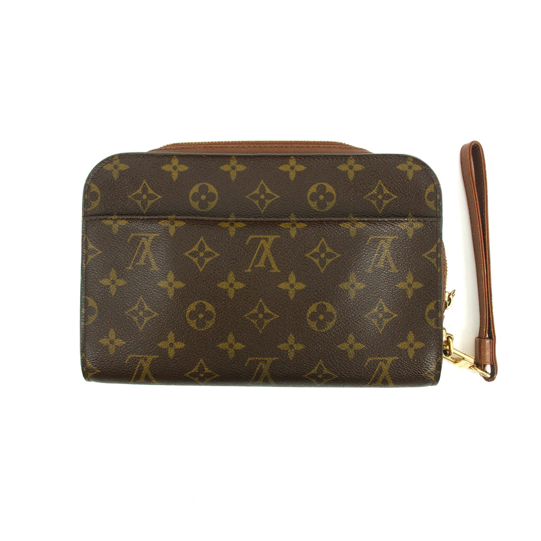 Louis Vuitton Monogram Canvas Orsay Clutch Brown #2837