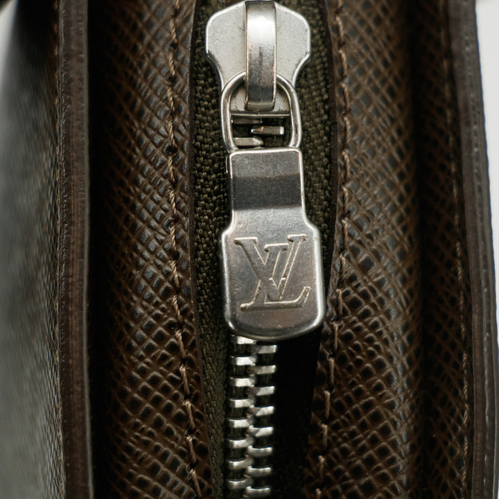 Louis Vuitton Brown Taiga Orsay Clutch #2841