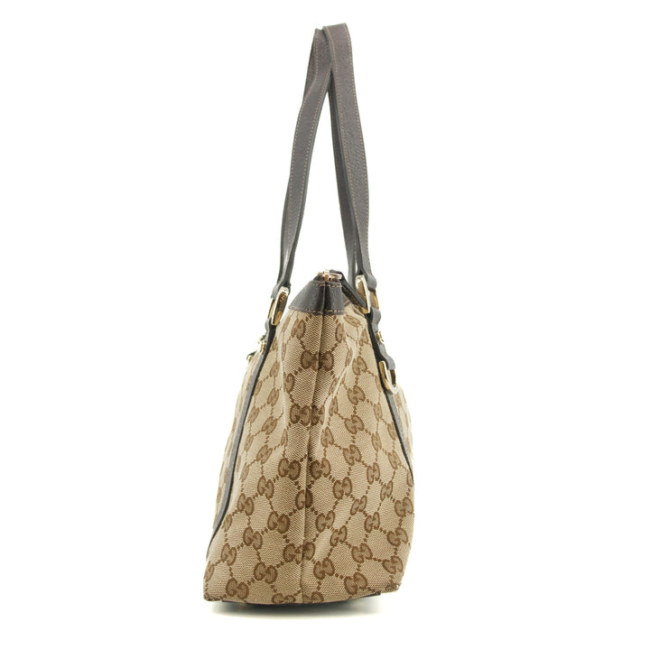 Gucci GG Canvas Abbey Tote Bag Medium Brown #2856