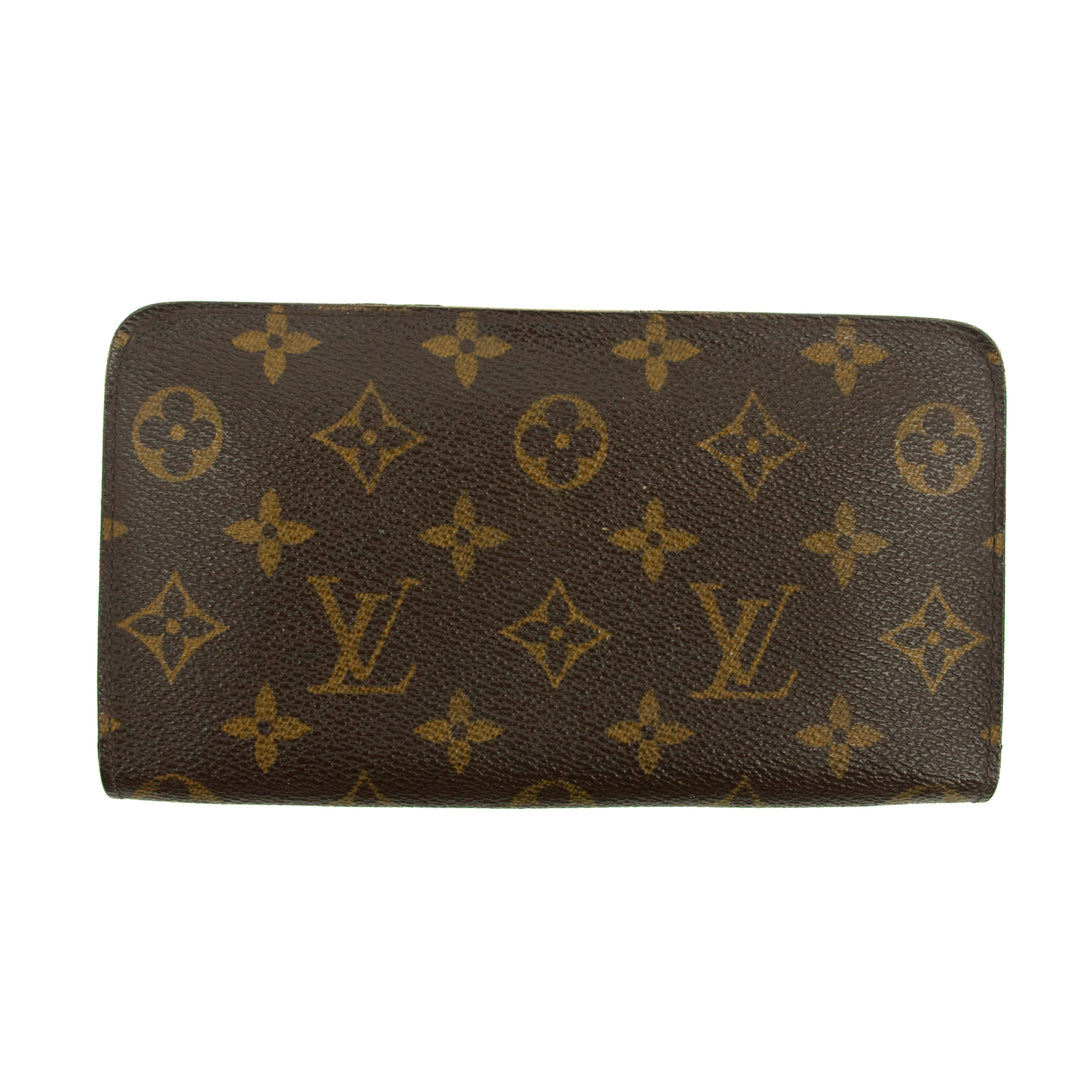 Louis Vuitton Monogram Canvas Zippy Wallet #2874