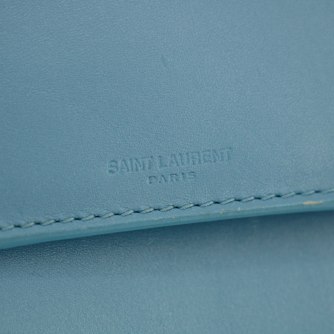 Saint Laurent Light Blue Betty Leather Crossbody Bag #2921