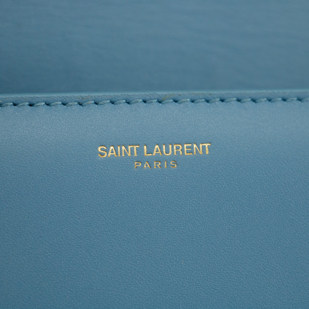 Saint Laurent Light Blue Betty Leather Crossbody Bag #2921