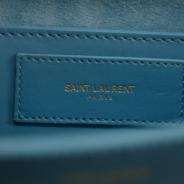 Saint Laurent Light Blue Betty Leather Crossbody Bag #2921