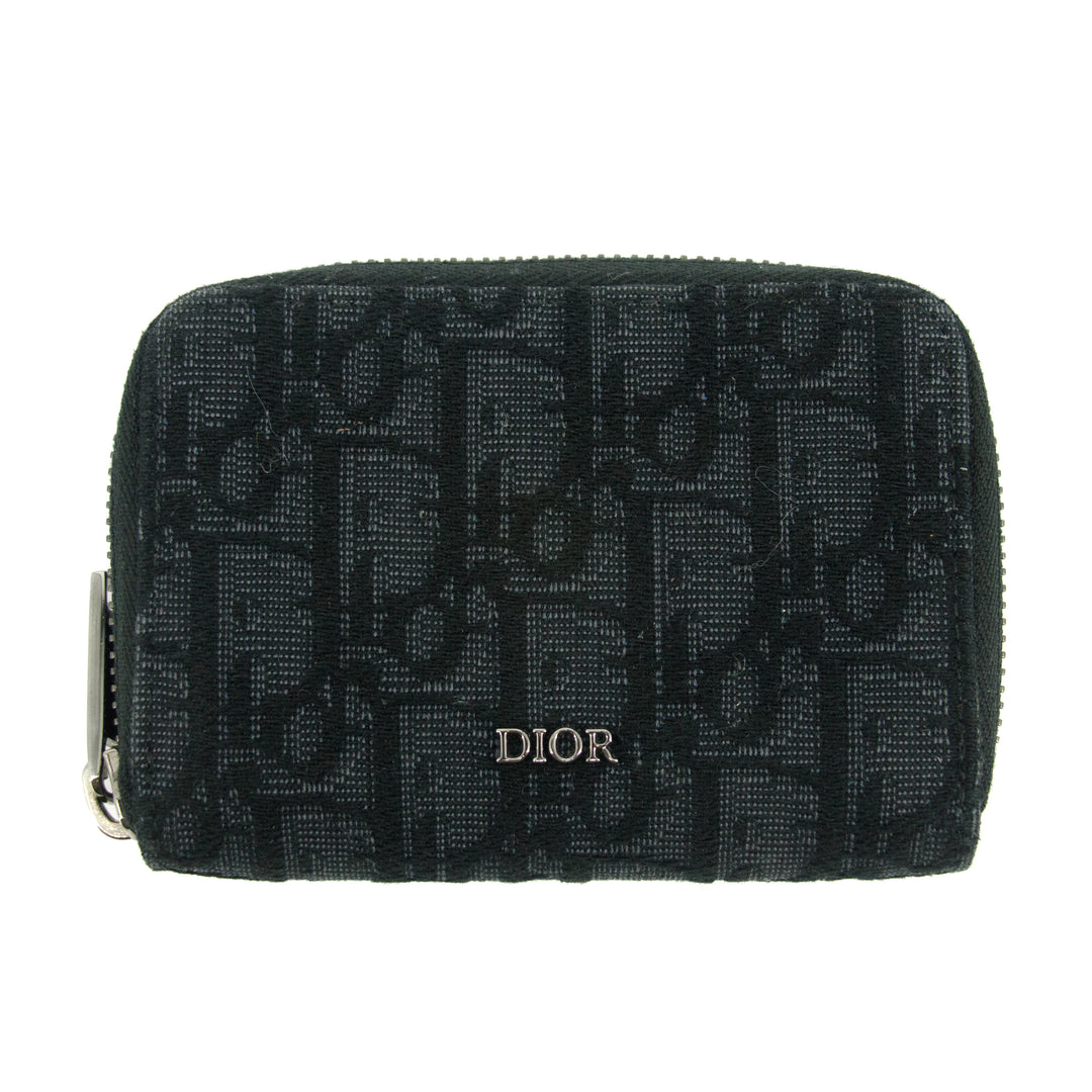 Christian Dior Black Oblique Coin Case #2941