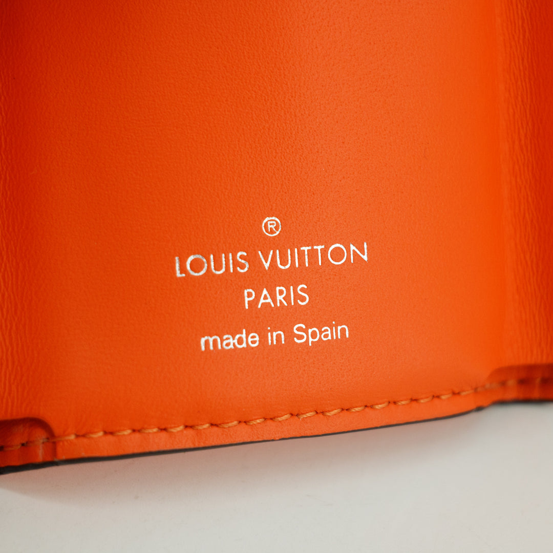 Louis Vuitton Orange Taigarama Discovery Compact Mini Wallet #2952