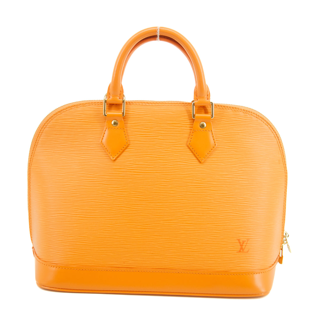 Louis Vuitton Orange Epi Alma PM Handbag #2960