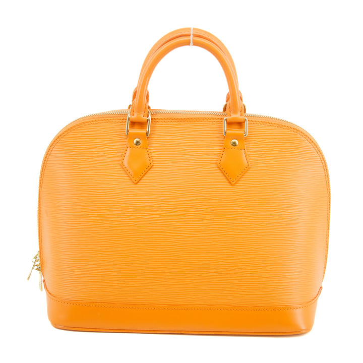 Louis Vuitton Orange Epi Alma PM Handbag #2960