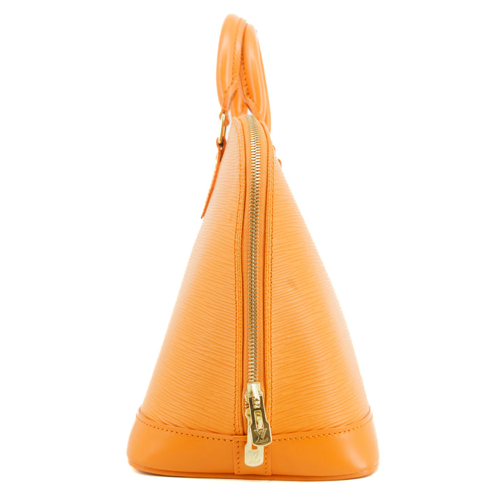 Louis Vuitton Orange Epi Alma PM Handbag #2960