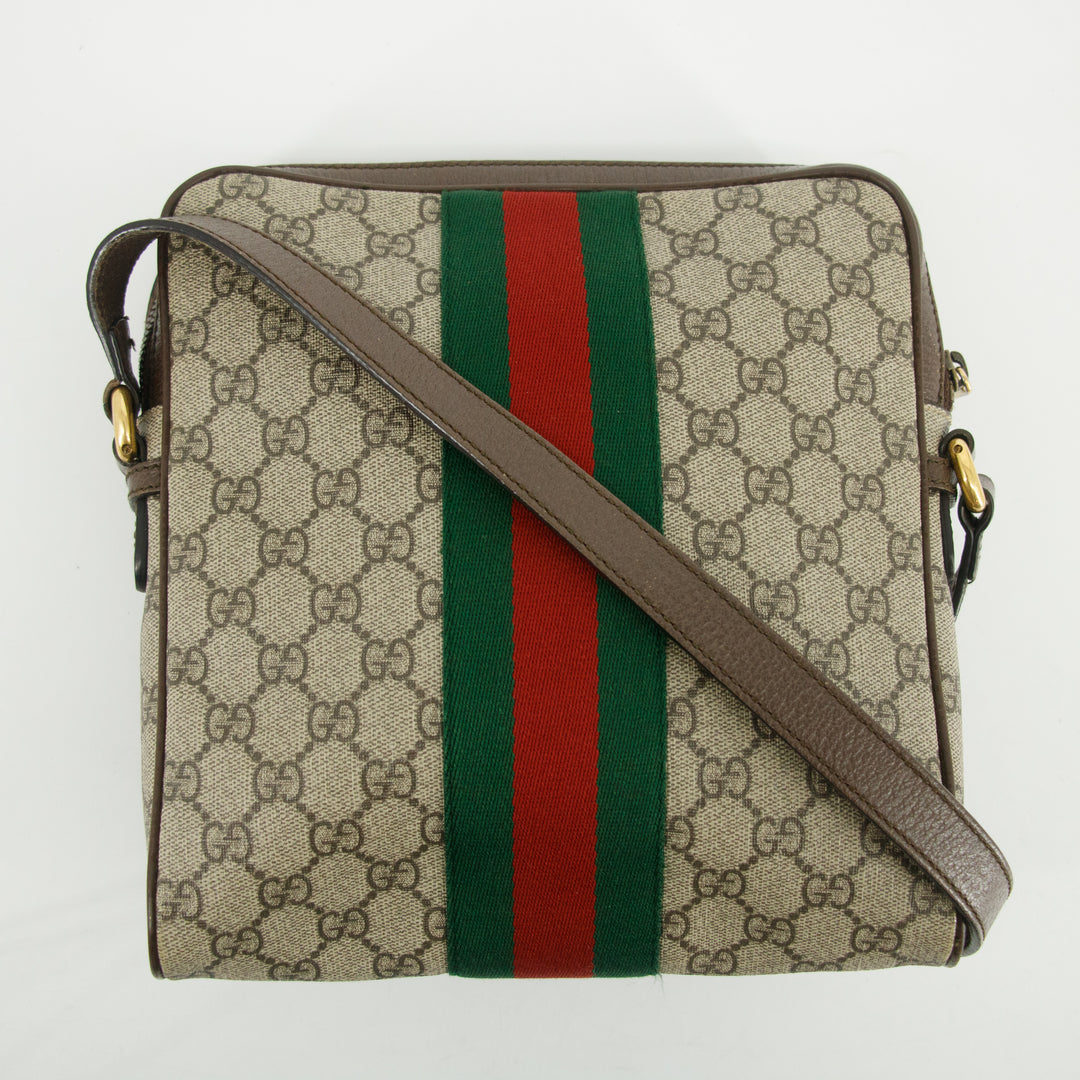 Gucci GG Canvas Coated Ophidia Shoulder Bag #2975