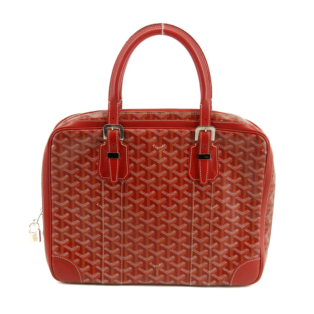 Goyard Red Ambassade MM Goyardine Tote Bag #2978