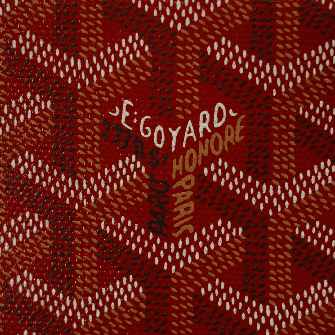 Goyard Red Ambassade MM Goyardine Tote Bag #2978