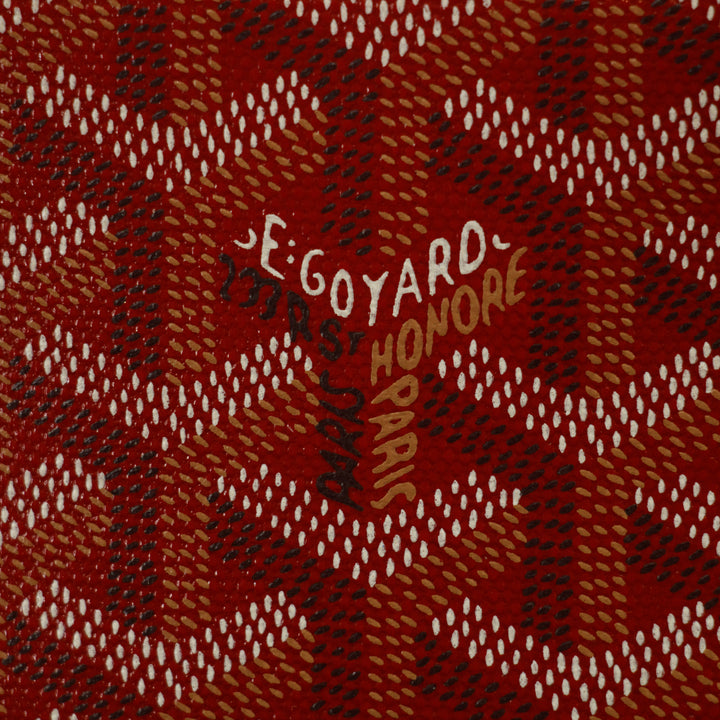 Goyard Red Ambassade MM Goyardine Tote Bag #2978