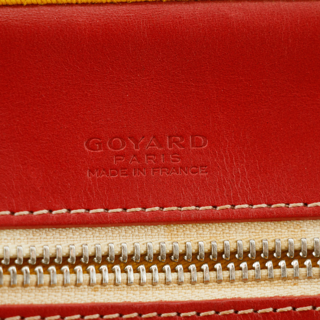 Goyard Red Ambassade MM Goyardine Tote Bag #2978