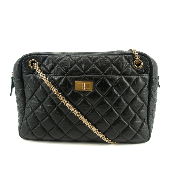 Chanel 2.55 Aged Calfskin Chain Shoulder Bag 12 Series #2982