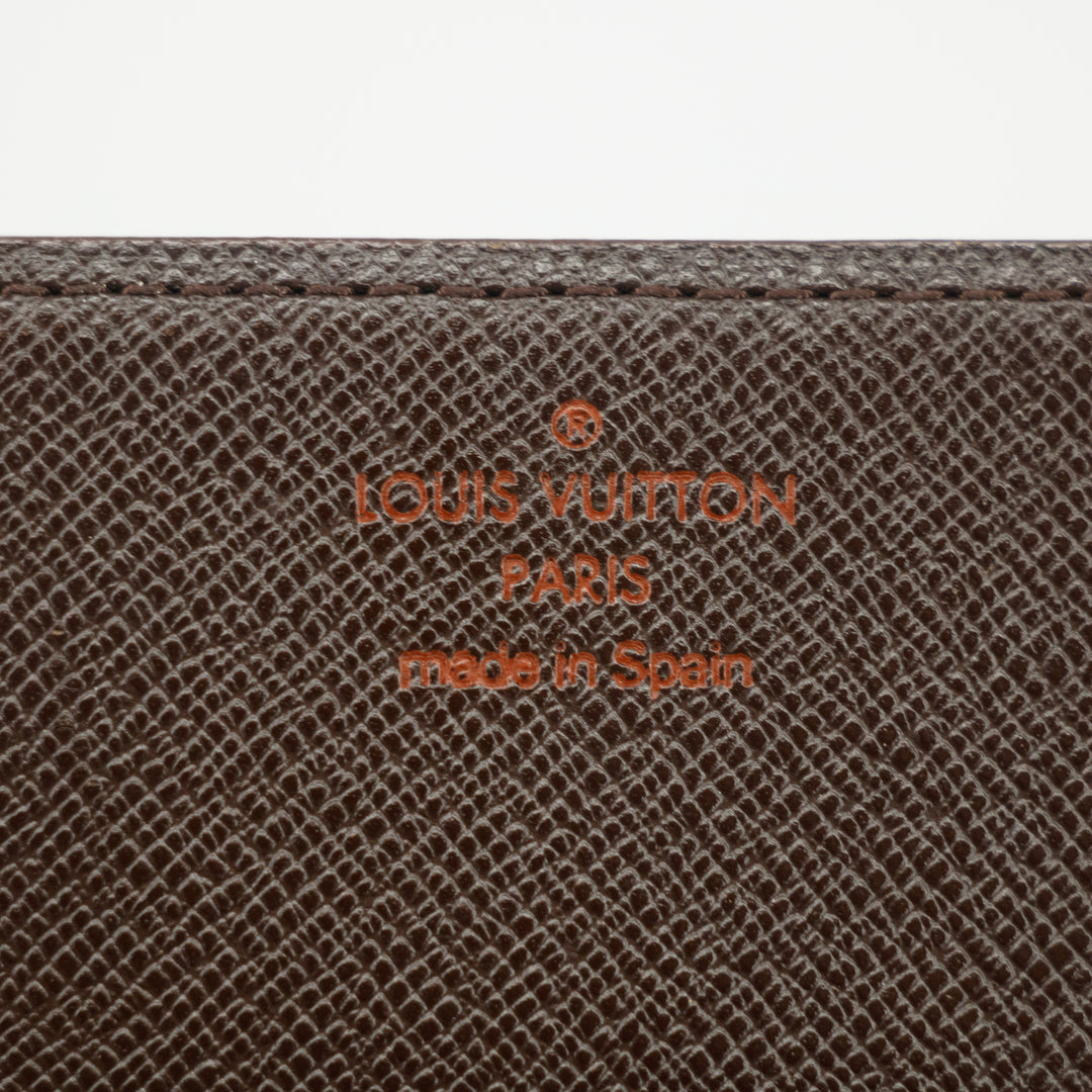 Louis Vuitton Damier Ebene Card Case Wallet #2990